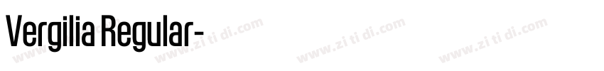 Vergilia Regular字体转换